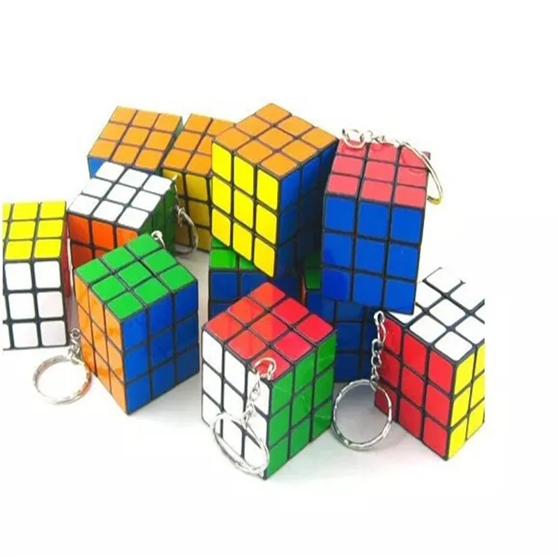 фермуар брелок для ключей держатель Кубик Рубика кулон кольцо ювелирные изделия