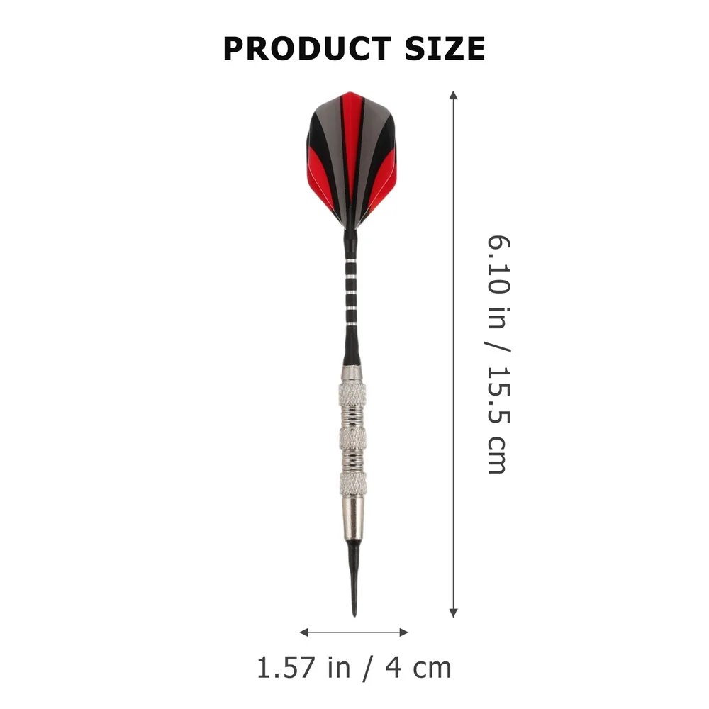 

12pcs Tip Darts Set 100pcs Dart Tips 30pcs Dart Flights 6pcs Aluminum Shaft