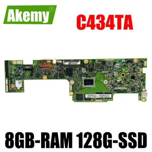 samxinno c434ta motherboard for asus chromebook flip c434ta c434t laotop mainboard with 8gb ram 128g ssd free global shipping