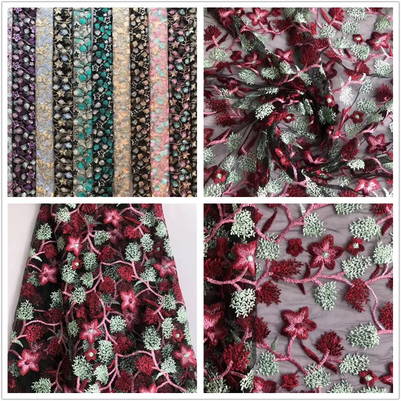 Ff белый черный тюль кружевная ткань с золотыми серебряными звездами свадебное