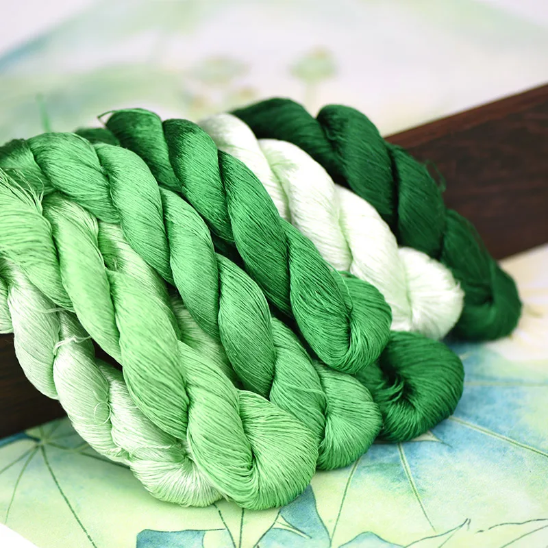 1 шт./400 м шелковая вышивка/100% Шелковая нить/ручная вышивка крестом/средний