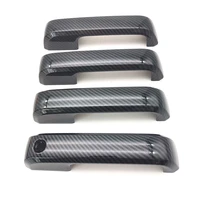 4pcs car exterior side door handle cover carbon fiber abs for ford f150 2015 2020