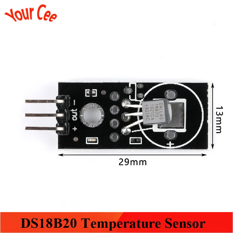 Модуль цифрового датчика температуры DS18B20 одношинный 18B20 сигнала для Arduino