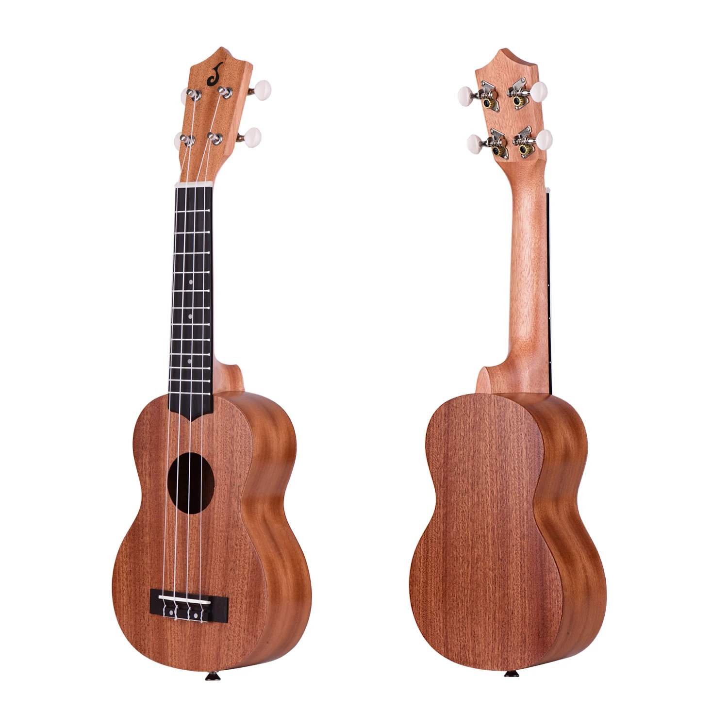 

Soprano Ukulele Uke Merbau Plywood Body Engineered Wood Fingerboard Bridge with Gig Bag Tuner Uke Strap