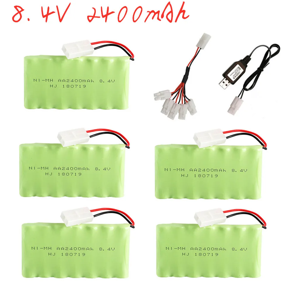 Аккумулятор 8 4 В 2400 мА/ч AA Ni-MH аккумулятор и USB зарядное устройство для