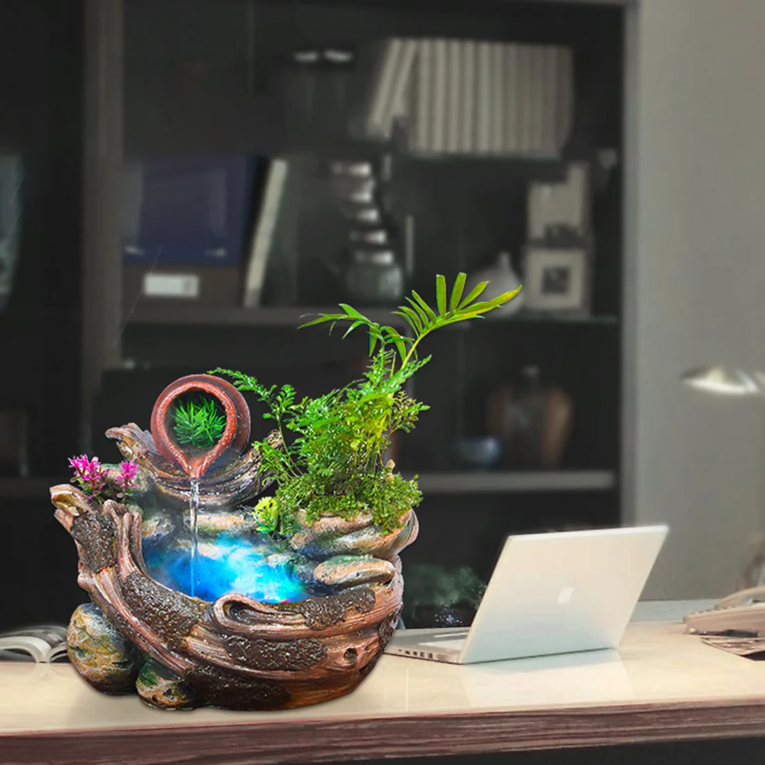 Rockery креативный фонтан для воды настольные украшения Китайский Фэншуй садовые