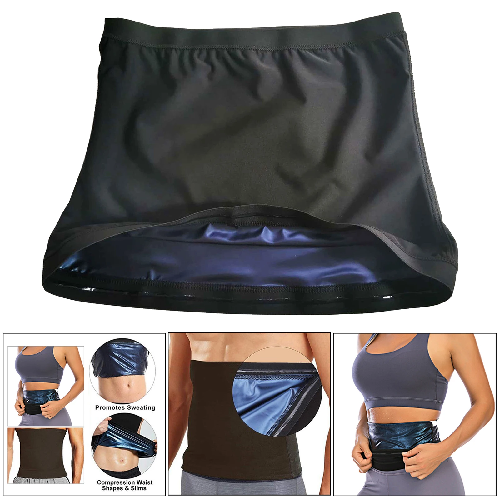

Fitness Heat Trapping Sweat Enhancing Vest Compression Waist Slimming Top