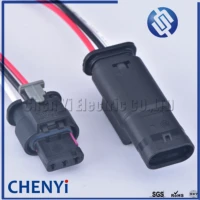 3 pin pdc parking sensor plug connector for vw golf passat audi a1 a3 a4 a6 a7 q5 q7 r8 tt seat skoda 4f0973703 with 15cm wire