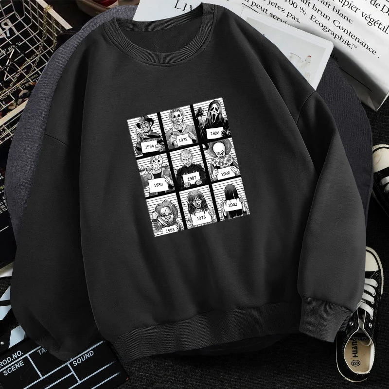 Фильма ужасов бензопилой Рождественские толстовки с капюшоном женские флисовые