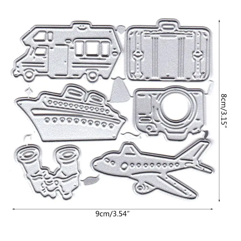 Праздники путешествия металлический Трафаретный вырубной штамп трафарет для