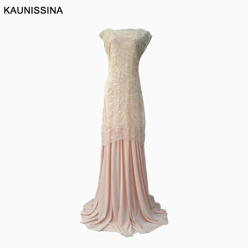 Элегантное Длинное Вечернее Платье С Блестками Vestido халат бисер ручной работы