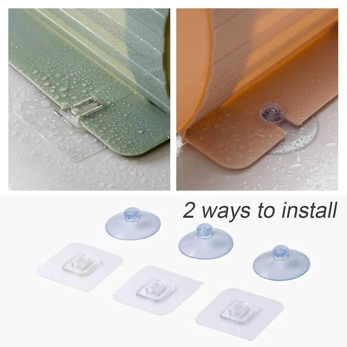 

Household kitchen Suction Cup Scalable Splash Guard Water Sink Flap Barrier Oil-proof Splashproof Repeatable Adjustable Baffle