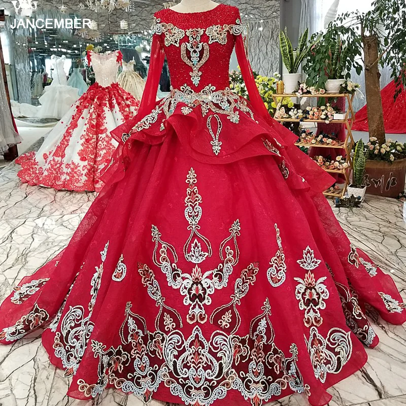 LS54744 королевское красное vintage платье партии o шеи длинние tulle втулки зашнуруйте