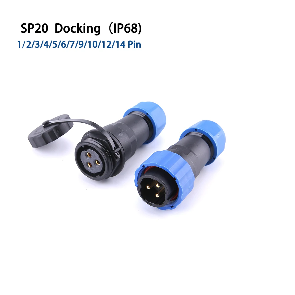 SP20 IP68 Стыковая Водонепроницаемая стандартная авиационная розетка промышленный