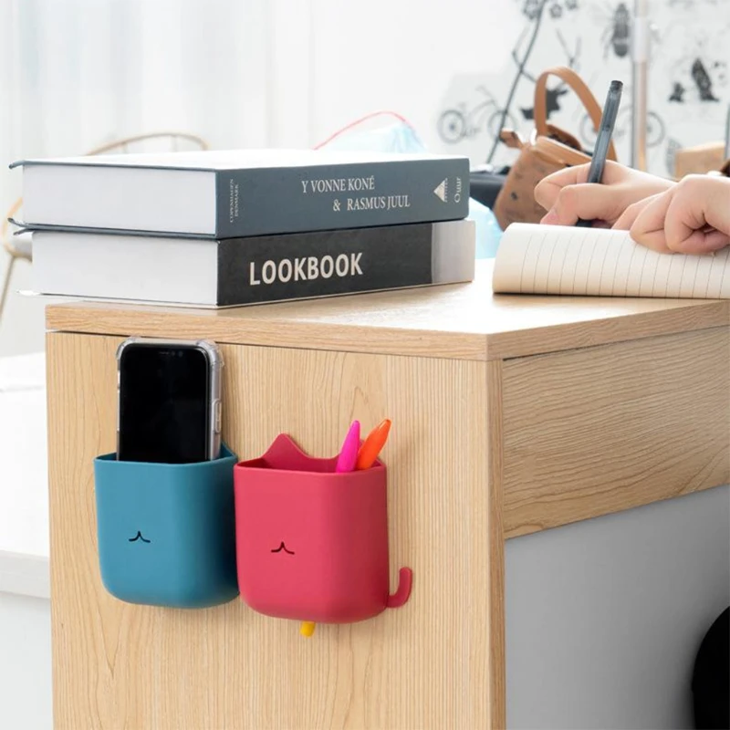 

Creative Matte PP Remote Control Holders Wall Mount Storages Phone Holders Wall Hanging Storage Case For Bathroom