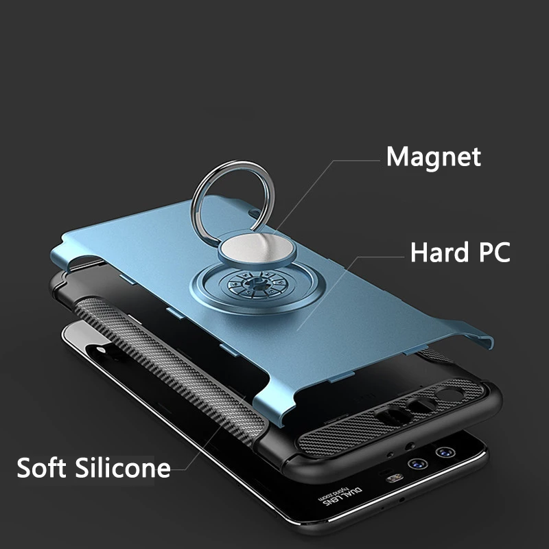 Для Huawei Mate 30 Pro 20 P30 P20 Honor 9 V9 Play 10 P10 Plus Nova 5T Чехол Жесткий PC + Мягкий силиконовый