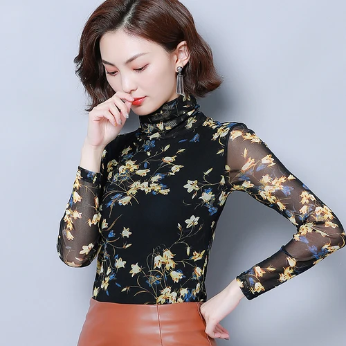 Новинка осени 2020 популярный эластичный высокий воротник изысканный принт