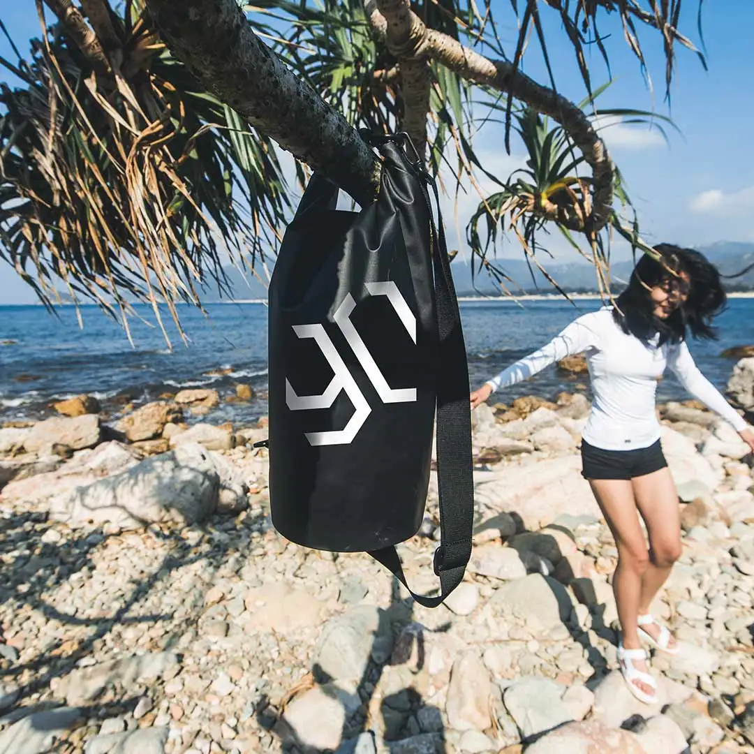 90 Fun Outdoor Waterproof Portable Bucket Bag Women Men 10L Capacity Beach Surfing Travel Shoulder Crossboby 2019 | Багаж и сумки