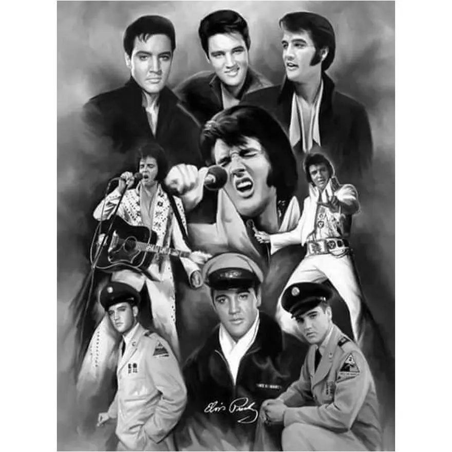 

Diamond painting Elvis portrait collection Pattern 5d full square / round resin mosaic crafts embroidery stickers