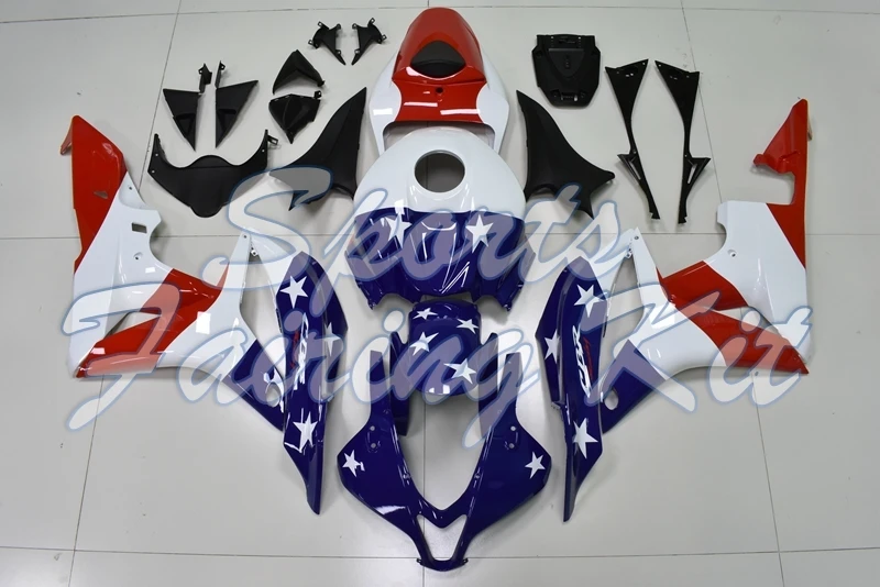 Пластиковый обтекатель для CBR 600RR 2007 2008 белый синий красный из АБС пластика Honda