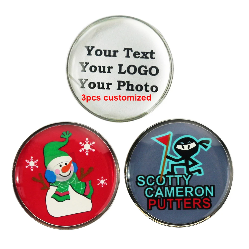 Наборы маркеров для мяча гольфа PINMEI набор из 3 х персонализированных подходящих