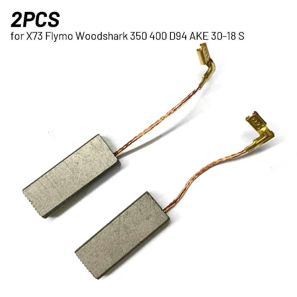 

2pcs Carbon Brush 6.2 X 11.2 X 29mm For McCulloch 2200 Chain Saw X73 Flymo Woodshark 350 400 D94 Angle Grinder Circular Saw