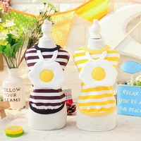 poached egg dog waistcoat hoodies coats shirt cotton pet cats dog clothes spring clothing for dogs cat puppy maltese teddy