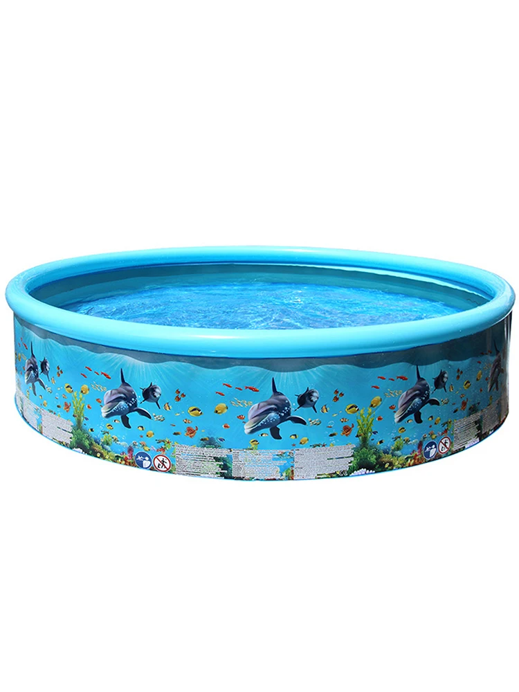 

Inflatable Swimming Pool Round Paddling Pool Summer Outdoor Water Playing Supplies For Kids Adult