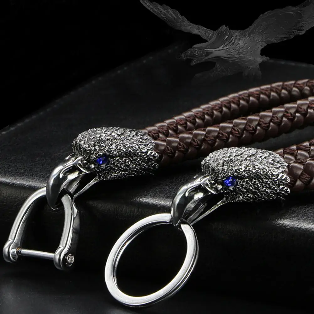 Автомобильный брелок Брелоки кожаный для ключей в виде троса Кожаный на цепочке