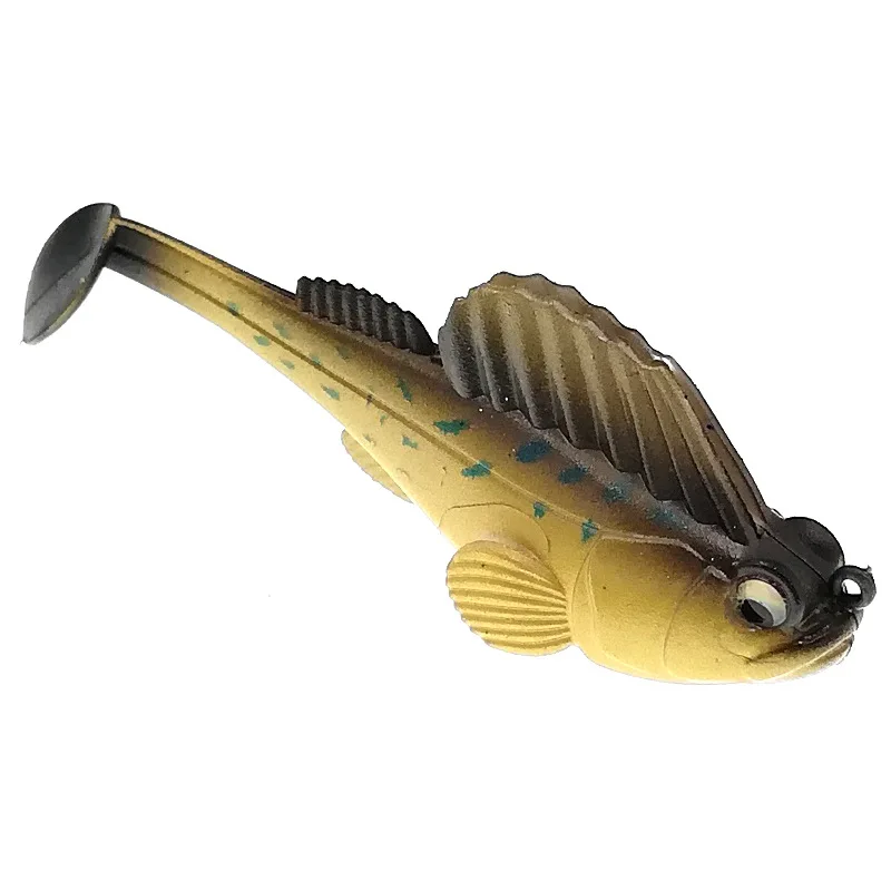 

1Pcs 7.5CM 14G Fishing Lure Soft Bait Lead Jig Dark Sleeper Swimbaits Soft Lure Fishing Pike Lure bass Shad for Fishing Perch