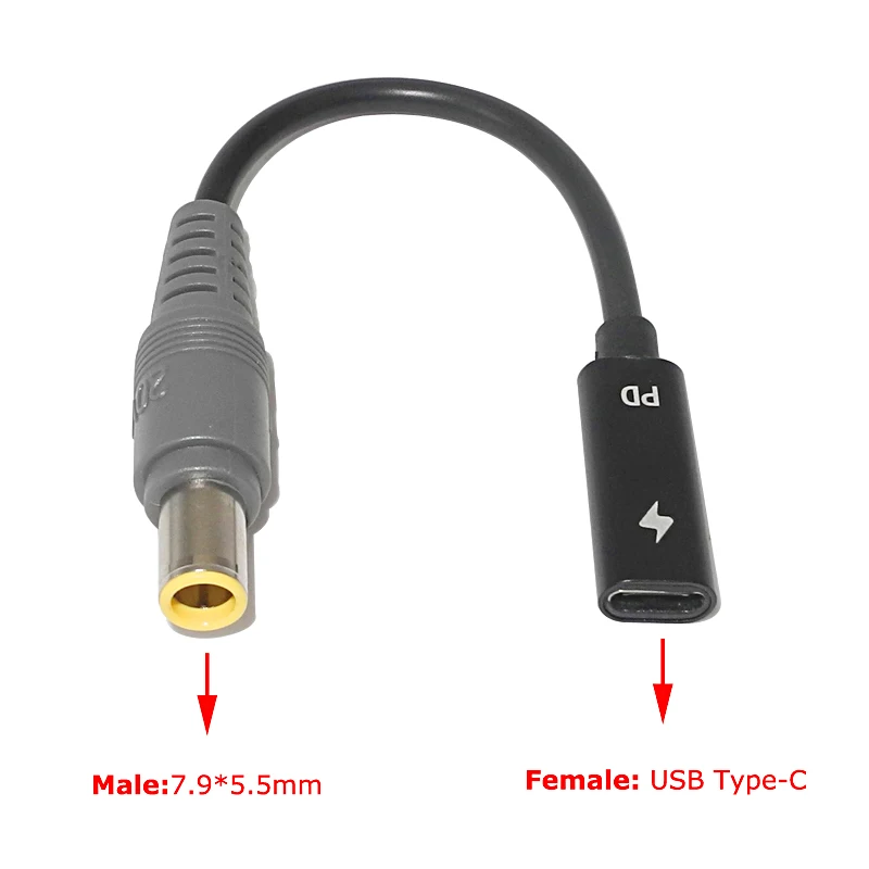 Кабель-Переходник Usb Type-C на 7 9 Х5 5 мм для ноутбука Lenovo Thinkpad X60 X61 Z61 X200 T60 T61 |