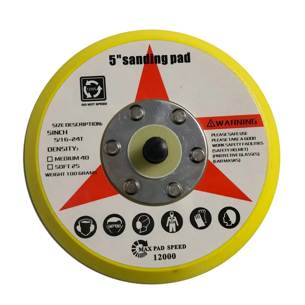 

125mm Sanding Pad Equipment For Da Sander Palm D/a Sander Polyurethane