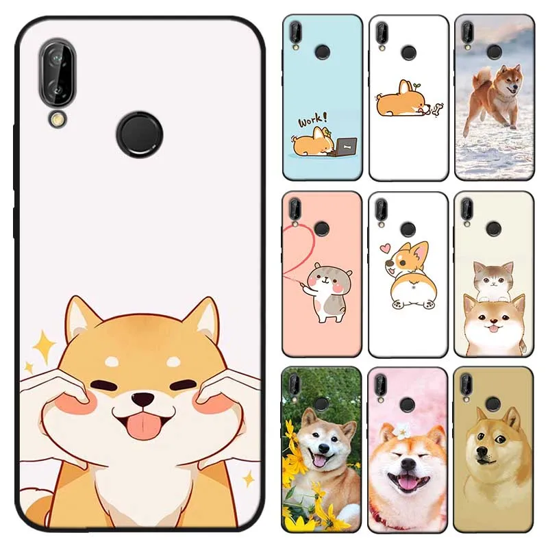 Для Xiaomi Redmi note 7 8 pro 7a k20 5 6 4x Мягкий силиконовый чехол для телефона Косплей shiba Лисья