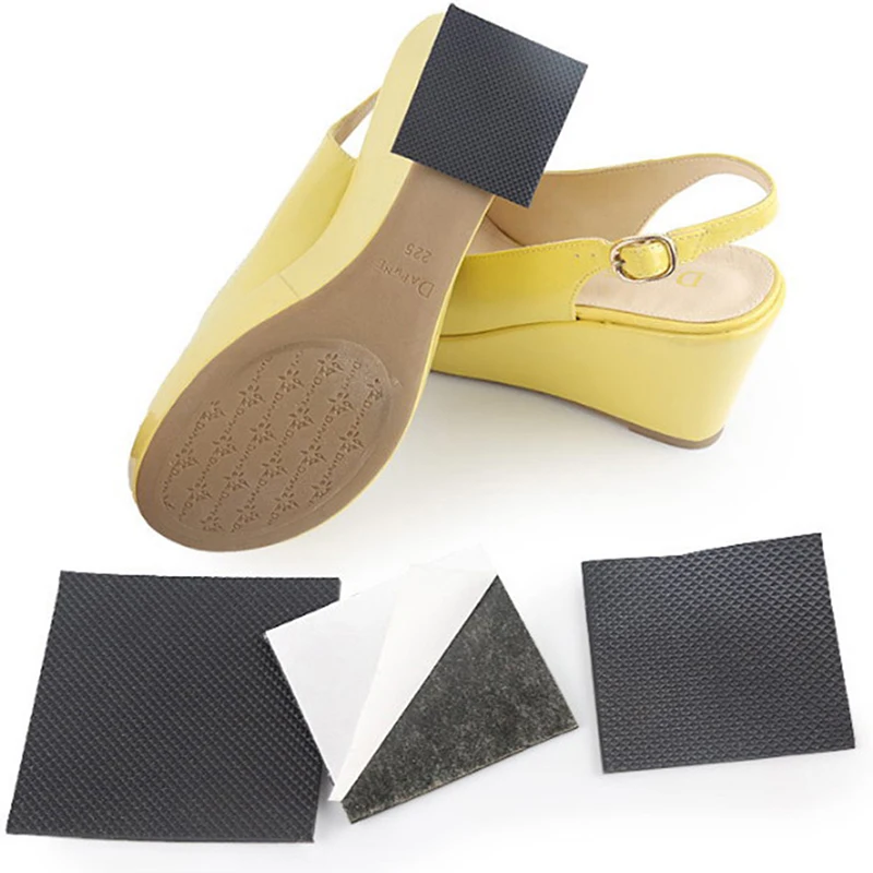 

1pair Anti-Slip Self-Adhesive Shoes Mat Durable High Heel Sole Protector Rubber Pads Cushion Non Slip Insole High Heel Sticker
