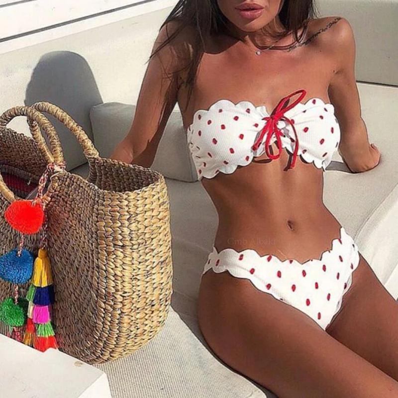 

Dots Bikini Women Swimwear Bikinis Sexy Biquini Swim Suit Push Up Swimsuit Female Beachwear Swimming Bikini Women Push-up Bikini