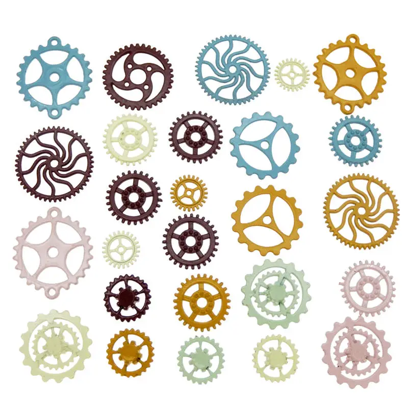 Подвески женские из сплава в стиле стимпанк разноцветные 10-30 мм 20 шт. | Украшения и