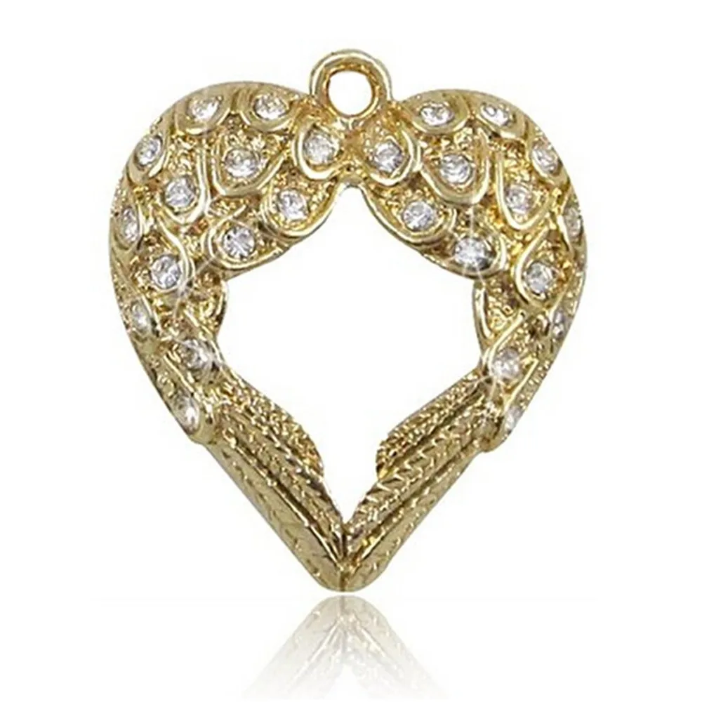 Стразы из металлического сплава с кристаллами ангел-хранитель подвески в виде