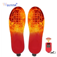 remote control 2000mah rechargeable remote control heating insoles winter warm heated insoles sport shoes pads for skiing