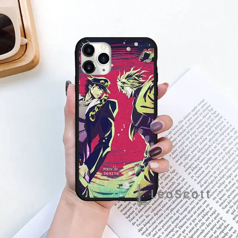 cartoon jojo bizarre adventure phone case for iphone 11 12 mini pro xs max 8 7 6 6s plus x 5s se 2020 xr free global shipping