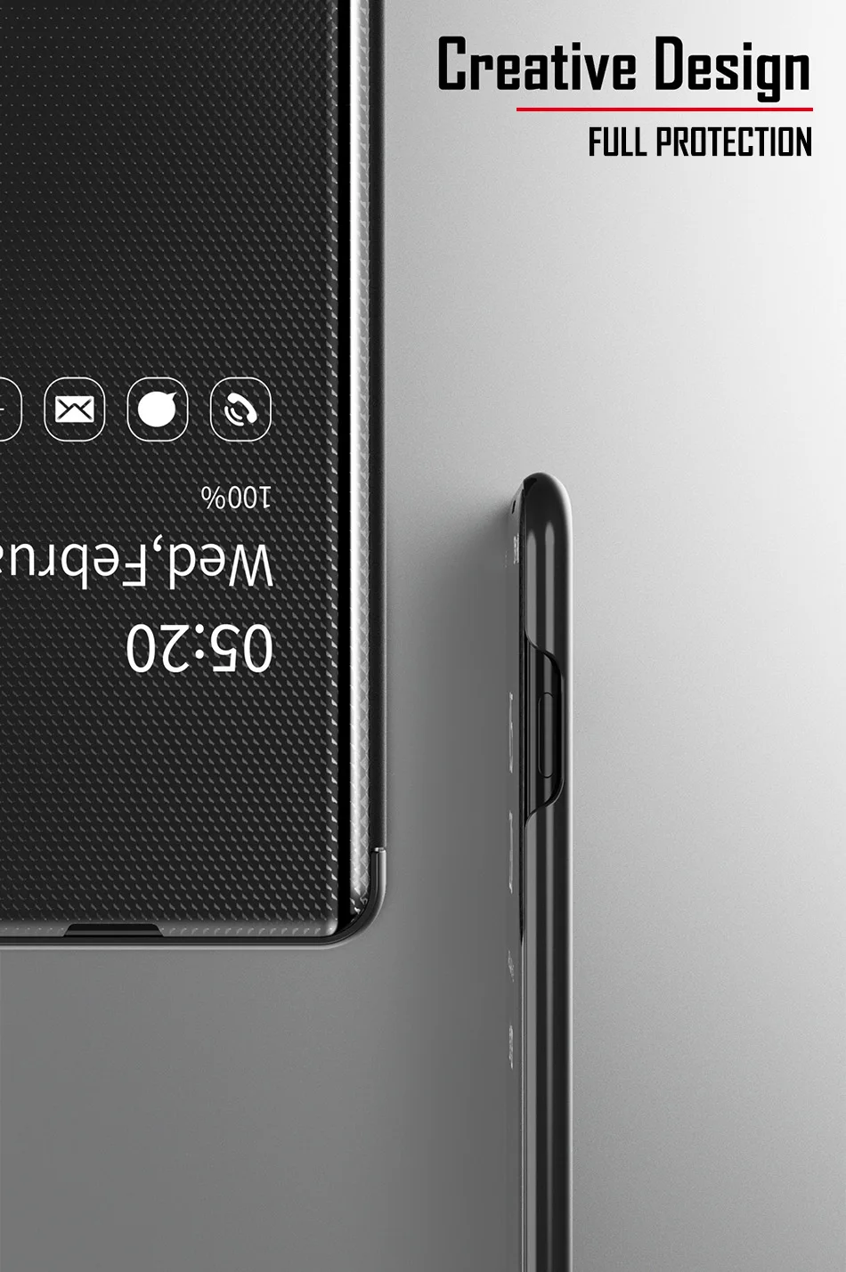 Умный зеркальный Чехол С Откидывающейся Крышкой для samsung Galaxy Note 10 S10 S8 S9 плюс S10e S7 Edge Note 8 9 A50 A30 A70 A7 оригинальная крышка