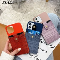 silicone phone cases for iphone 13 12 mini 11 pro max se 2020 xs x xr 6 7 8 plus with leather card holder wallet soft back cover