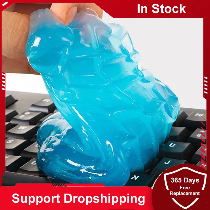 

100PCS 60ml Super Auto Car Cleaning Pad Glue Powder Cleaner Magic Cleaner Dust Remover Gel Home Computer Keyboard Clean Tool