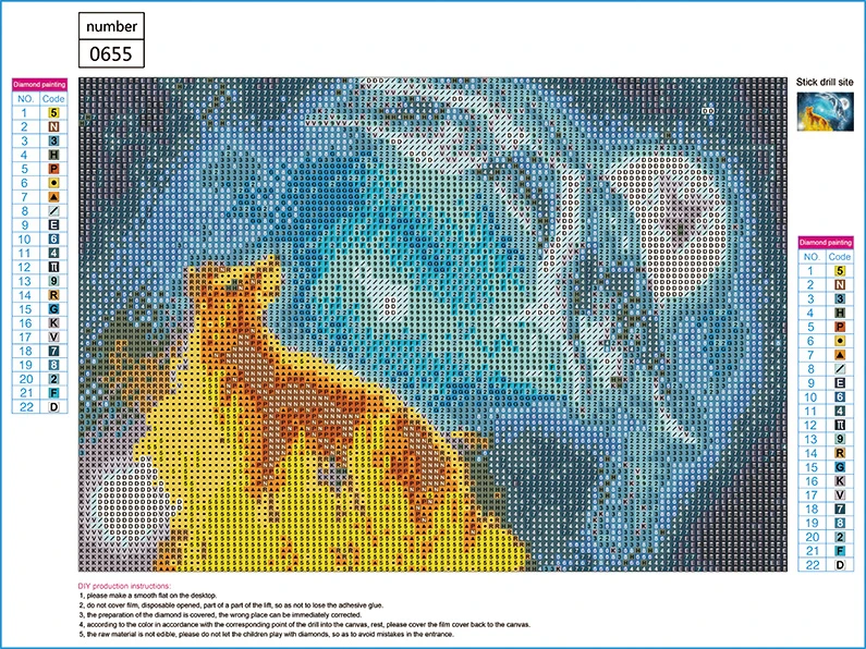 

Full Round Drill Diamond Painting 5D Wolf Diamond Embroidery Cross Stitch Animal Needlework Craft Kit Home Decoration