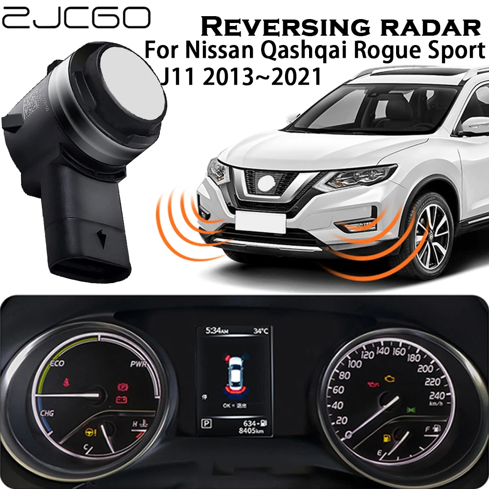 

ZJCGO OEM Original Sensors Car Parking Sensor Assistance Backup Radar Buzzer System For Nissan Qashqai Rogue Sport J11 2013~2021