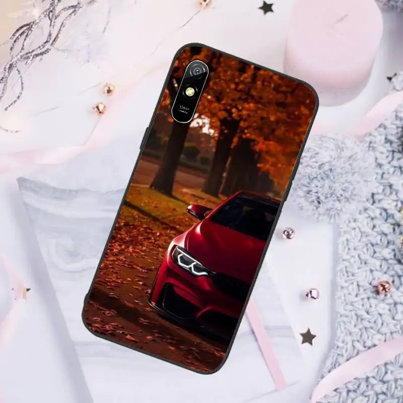 

Blue Red Car Phone Case For Xiaomi Redmi note 7 8 9 pro 8T 9A 9S Mi Note 10 Lite pro