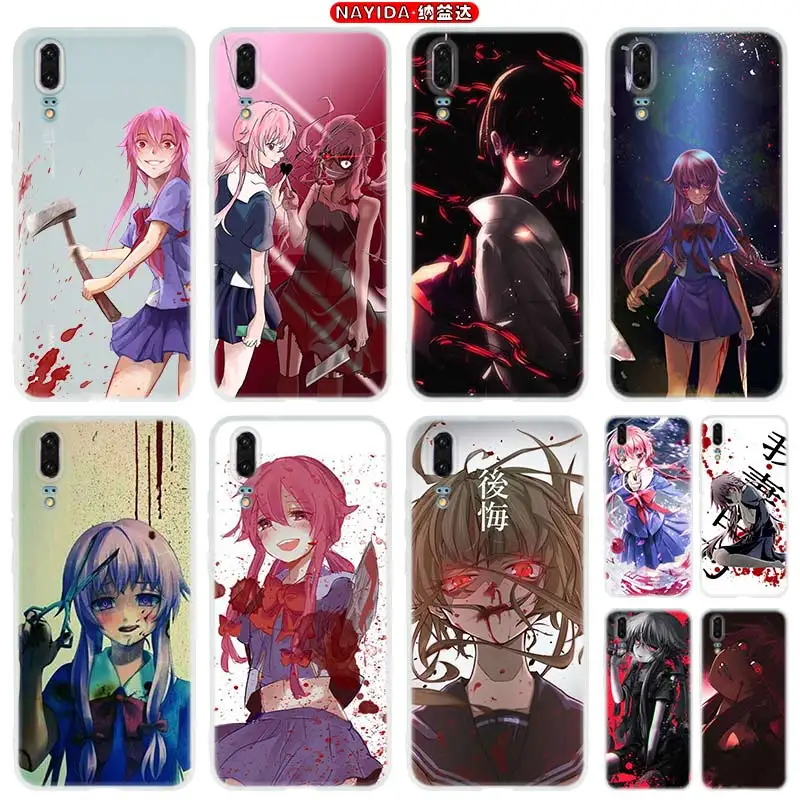 

Чехол для телефона Huawei P50 P40 P10 P20 P30 Lite Pro P Smart Z 2019 2020 Чехол аниме Mirai Nikki