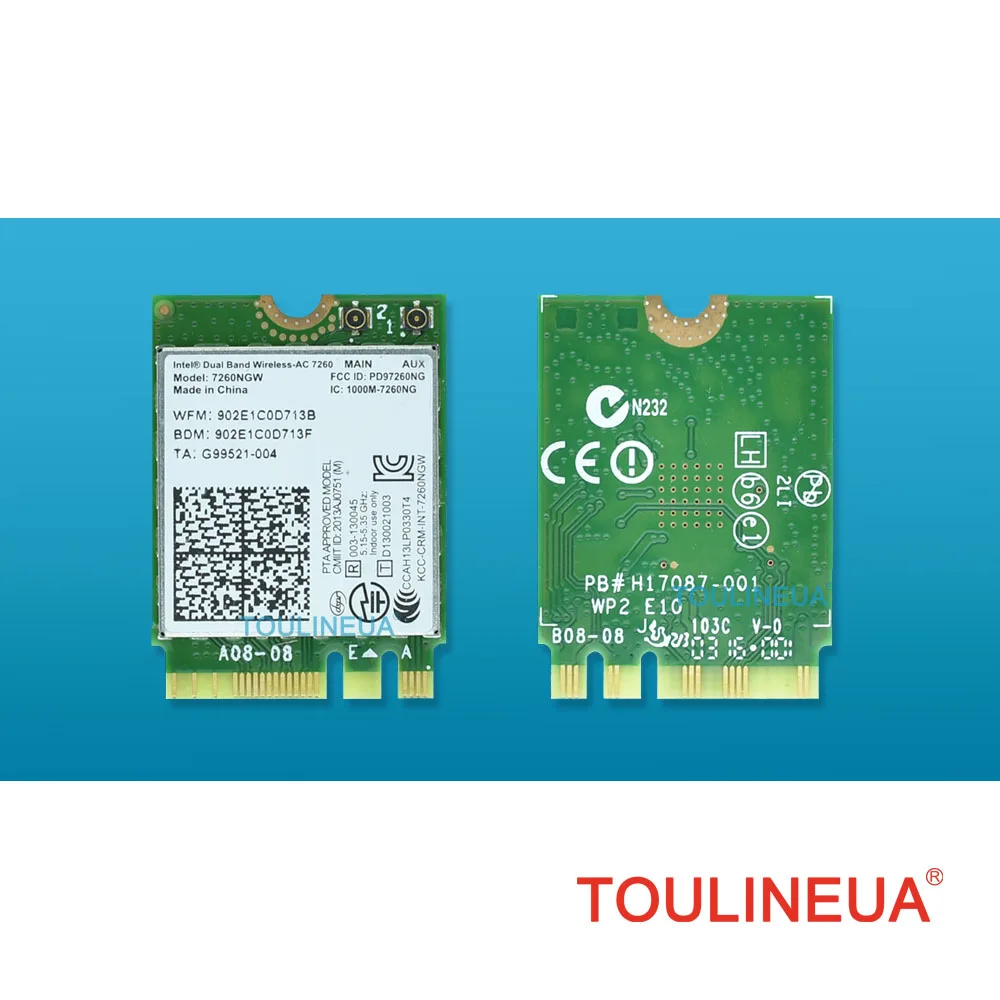 Сетевая карта для ноутбука intel 7260 7260NGW Двухдиапазонная Беспроводная AC 7260AC intel7260