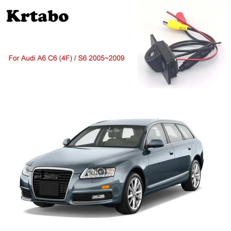 Krtabo Автомобильная камера заднего вида для Audi A6 C6(4F)/S6 2005 2006 2007 2008 2009 ночного видения камера заднего вида, CCD Водонепроницаемая hd-камера