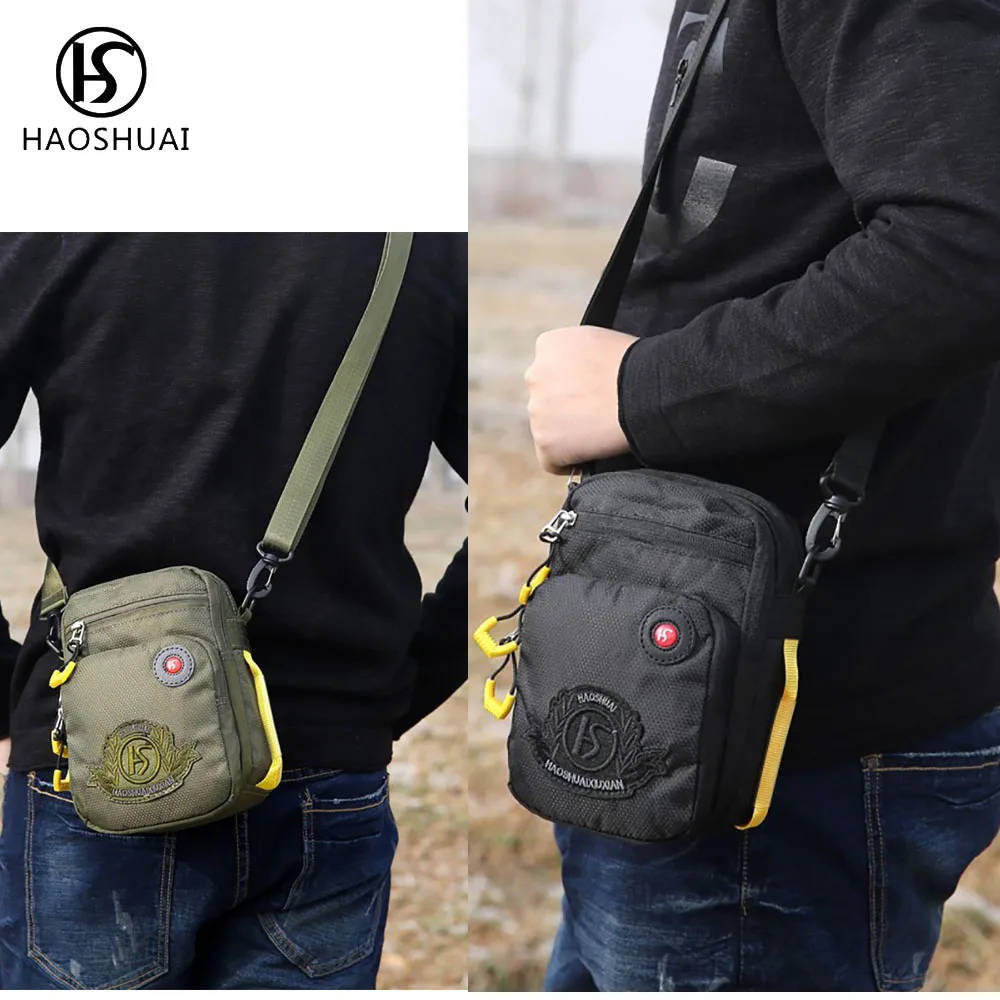 Мужская нейлоновая сумка через плечо маленькая дорожная повседневные модные