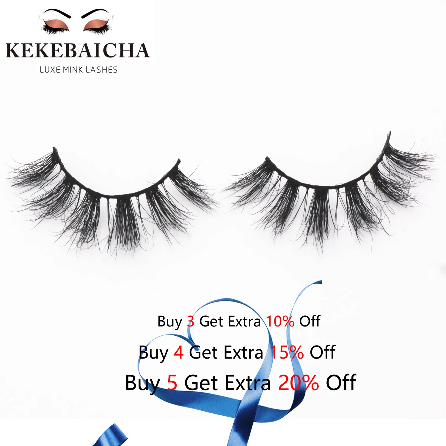 

KEKEBAICHA макияж ресницы 3D норковые ресницы натуральные ручные объемные мягкие ресницы длинные ресницы удлинение безжалостные ресницы